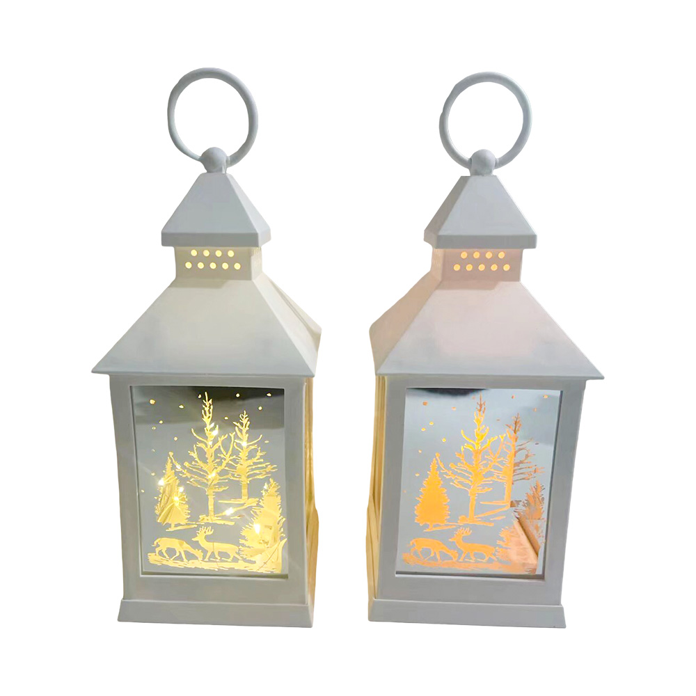 LED leuchtende Wald-Weihnachts-Hurrikan-Laterne